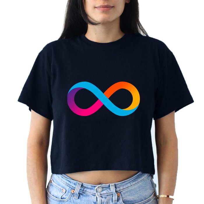 Internet Computer Icp Cryptocurrency Logo Crop Top