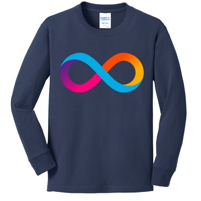 Internet Computer Icp Cryptocurrency Logo Kids Long Sleeve Shirt