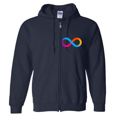 Internet Computer Icp Cryptocurrency Logo Full Zip Hoodie