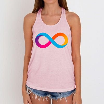 Internet Computer Icp Cryptocurrency Logo Women's Knotted Racerback Tank