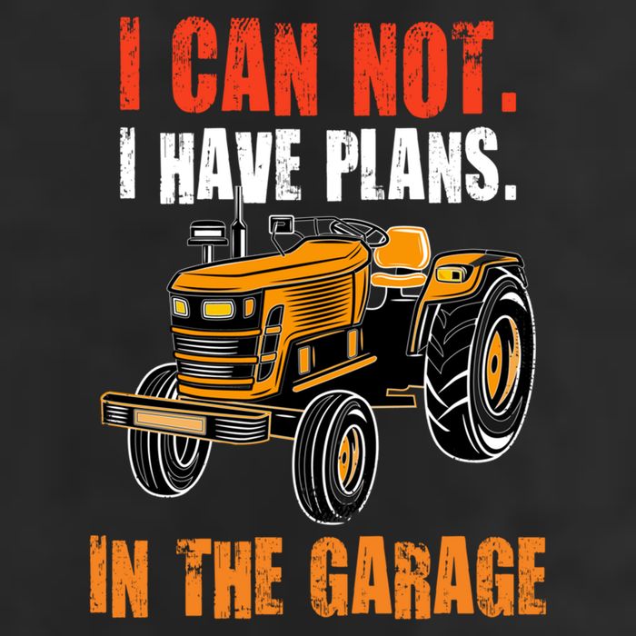 I Cant I Have Plans In The Garage Gift Funny Tractor Cool Gift 11oz C Handle Ceramic Mug