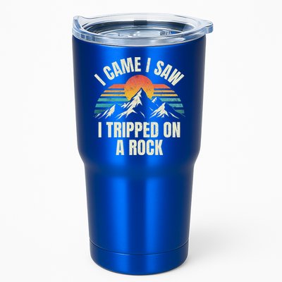 I Came I Saw I Tripped On A Rock Camping Hiking Adventure Tumbler