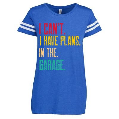 I Cant I Have Plans In The Garage Car Gear Machine Meaningful Gift Enza Ladies Jersey Football T-Shirt