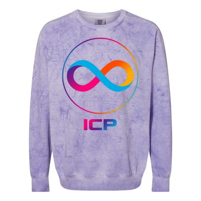 Internet Computer Icp Cryptocurrency Logo Emblem Colorblast Crewneck Sweatshirt