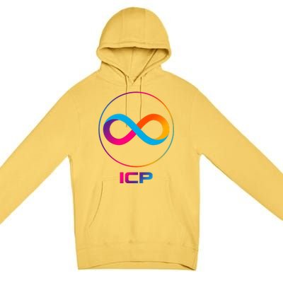 Internet Computer Icp Cryptocurrency Logo Emblem Premium Pullover Hoodie