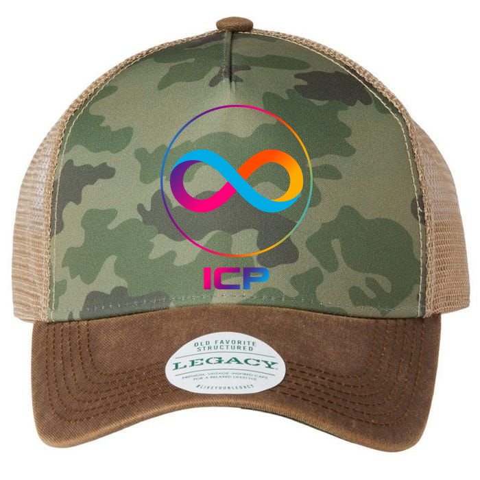 Internet Computer Icp Cryptocurrency Logo Emblem Legacy Tie Dye Trucker Hat