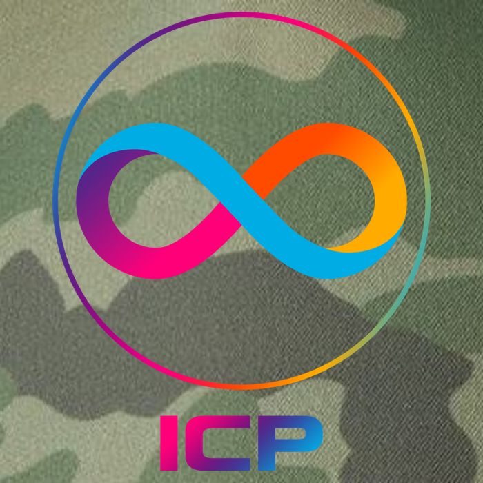 Internet Computer Icp Cryptocurrency Logo Emblem Legacy Tie Dye Trucker Hat