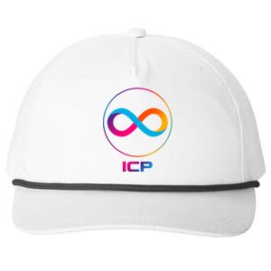 Internet Computer Icp Cryptocurrency Logo Emblem Snapback Five-Panel Rope Hat