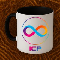 Internet Computer Icp Cryptocurrency Logo Emblem Mug
