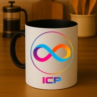 Internet Computer Icp Cryptocurrency Logo Emblem Mug