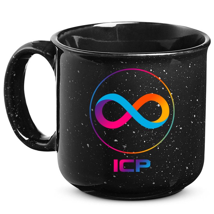 Internet Computer Icp Cryptocurrency Logo Emblem 15oz Campfire Ceramic Mug