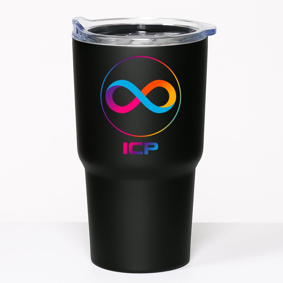 Internet Computer Icp Cryptocurrency Logo Emblem Tumbler