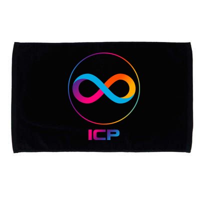 Internet Computer Icp Cryptocurrency Logo Emblem Microfiber Hand Towel