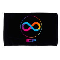 Internet Computer Icp Cryptocurrency Logo Emblem Microfiber Hand Towel