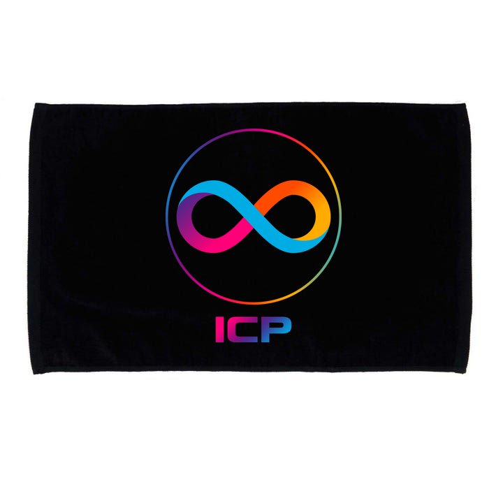 Internet Computer Icp Cryptocurrency Logo Emblem Microfiber Hand Towel