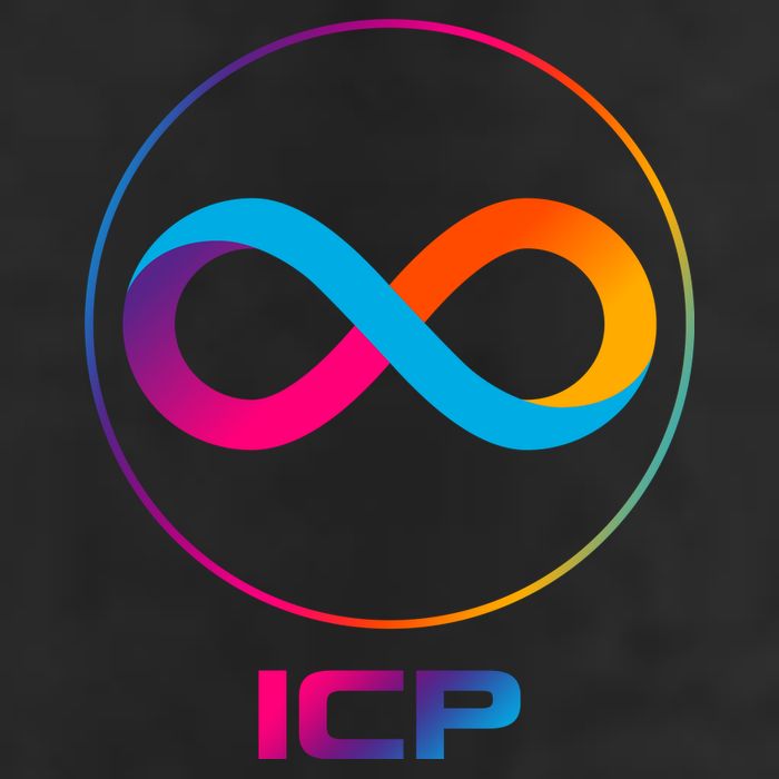 Internet Computer Icp Cryptocurrency Logo Emblem Microfiber Hand Towel