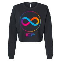 Internet Computer Icp Cryptocurrency Logo Emblem Cropped Pullover Crew