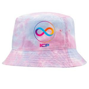 Internet Computer Icp Cryptocurrency Logo Emblem Tie-Dyed Bucket Hat