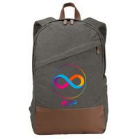 Internet Computer Icp Cryptocurrency Logo Emblem Cotton Canvas Backpack