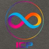Internet Computer Icp Cryptocurrency Logo Emblem Cotton Canvas Backpack