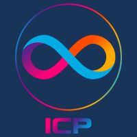 Internet Computer Icp Cryptocurrency Logo Emblem 7 Panel Mesh Trucker Snapback Hat