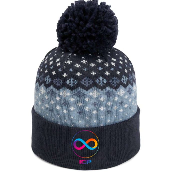 Internet Computer Icp Cryptocurrency Logo Emblem The Baniff Cuffed Pom Beanie