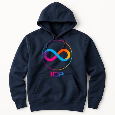 Internet Computer Icp Cryptocurrency Logo Emblem Hoodie