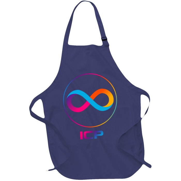 Internet Computer Icp Cryptocurrency Logo Emblem Apron