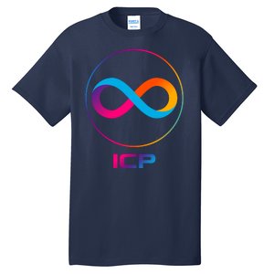 Internet Computer Icp Cryptocurrency Logo Emblem Tall T-Shirt