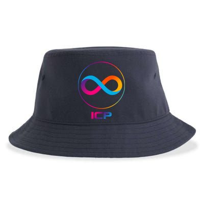 Internet Computer Icp Cryptocurrency Logo Emblem Sustainable Bucket Hat