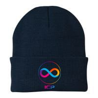 Internet Computer Icp Cryptocurrency Logo Emblem Knit Cap Winter Beanie