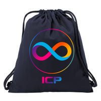 Internet Computer Icp Cryptocurrency Logo Emblem Drawstring Bag