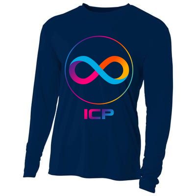 Internet Computer Icp Cryptocurrency Logo Emblem Cooling Performance Long Sleeve Crew