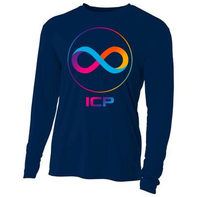 Internet Computer Icp Cryptocurrency Logo Emblem Cooling Performance Long Sleeve Crew