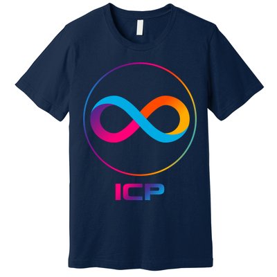 Internet Computer Icp Cryptocurrency Logo Emblem Premium T-Shirt