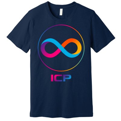 Internet Computer Icp Cryptocurrency Logo Emblem Premium T-Shirt