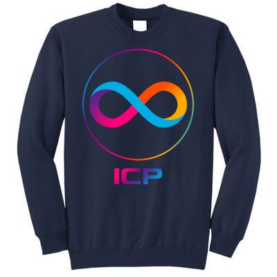 Internet Computer Icp Cryptocurrency Logo Emblem Tall Sweatshirt