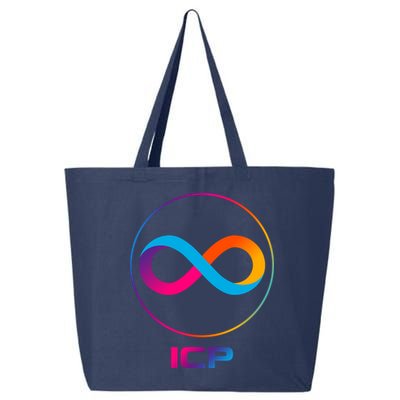 Internet Computer Icp Cryptocurrency Logo Emblem 25L Jumbo Tote