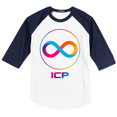 Internet Computer Icp Cryptocurrency Logo Emblem Baseball Sleeve Shirt