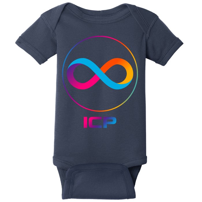 Internet Computer Icp Cryptocurrency Logo Emblem Baby Bodysuit