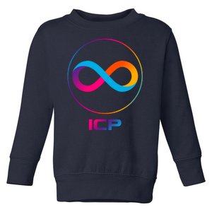 Internet Computer Icp Cryptocurrency Logo Emblem Toddler Sweatshirt