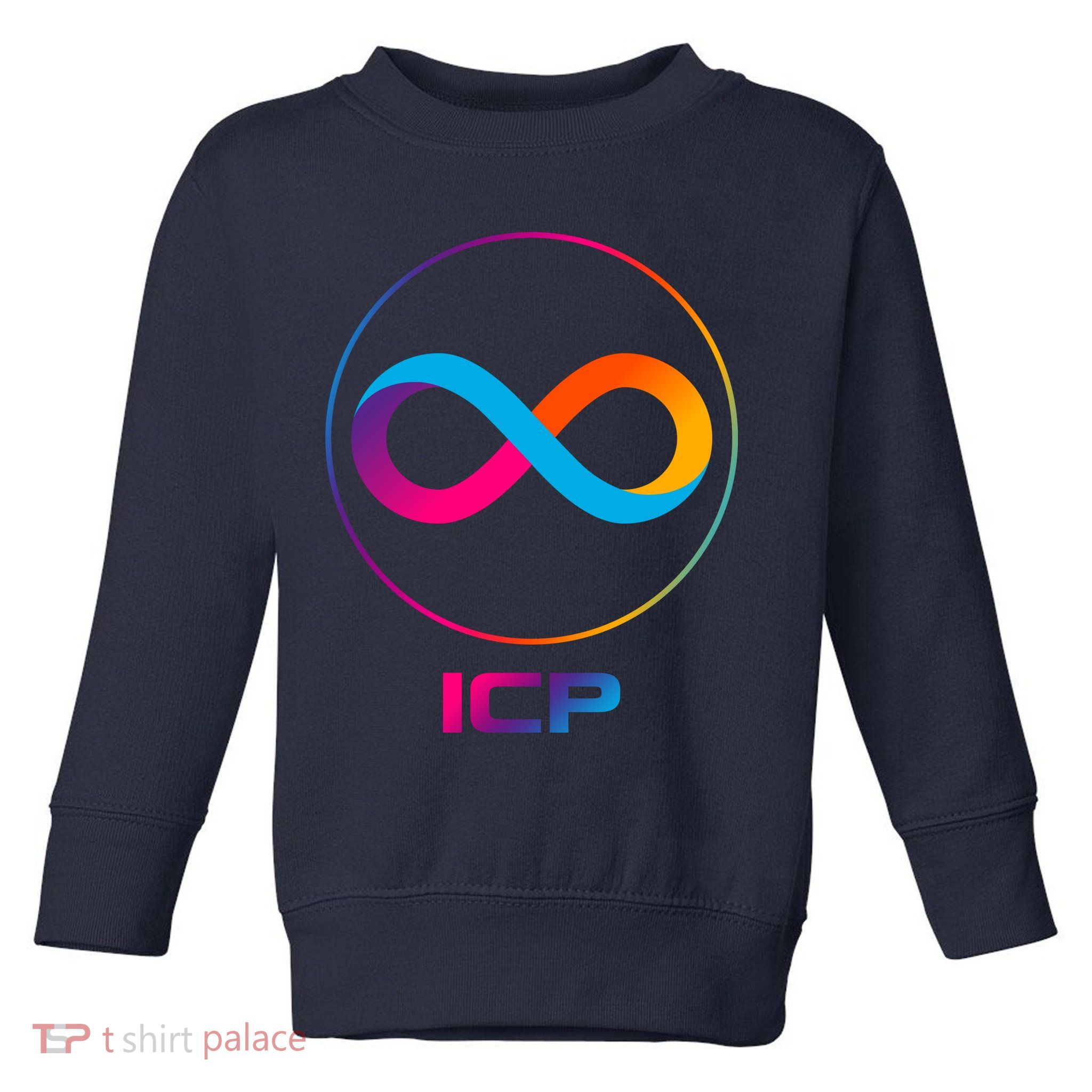 Internet Computer Icp Cryptocurrency Logo Emblem Toddler Sweatshirt