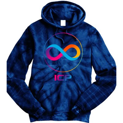 Internet Computer Icp Cryptocurrency Logo Emblem Tie Dye Hoodie