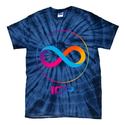 Internet Computer Icp Cryptocurrency Logo Emblem Tie-Dye T-Shirt
