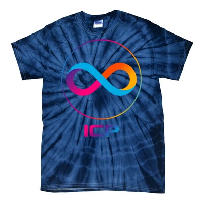 Internet Computer Icp Cryptocurrency Logo Emblem Tie-Dye T-Shirt