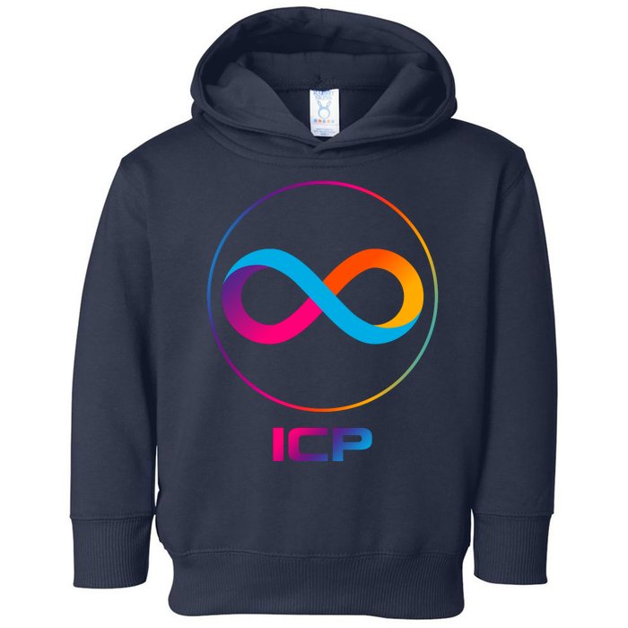 Internet Computer Icp Cryptocurrency Logo Emblem Toddler Hoodie