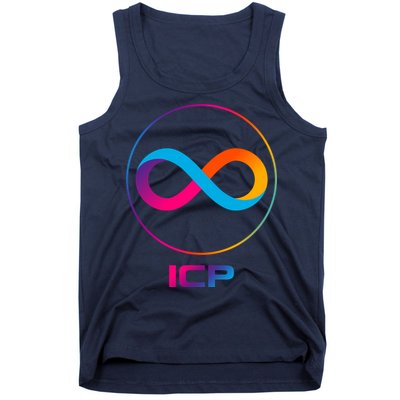 Internet Computer Icp Cryptocurrency Logo Emblem Tank Top