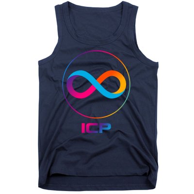 Internet Computer Icp Cryptocurrency Logo Emblem Tank Top