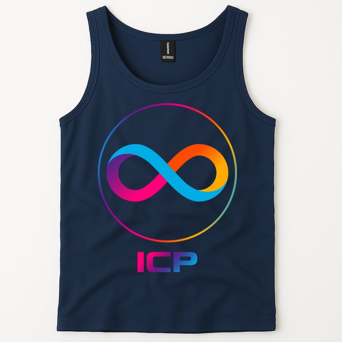 Internet Computer Icp Cryptocurrency Logo Emblem Tank Top