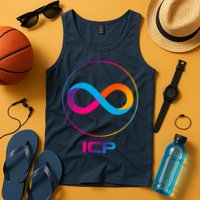 Internet Computer Icp Cryptocurrency Logo Emblem Tank Top